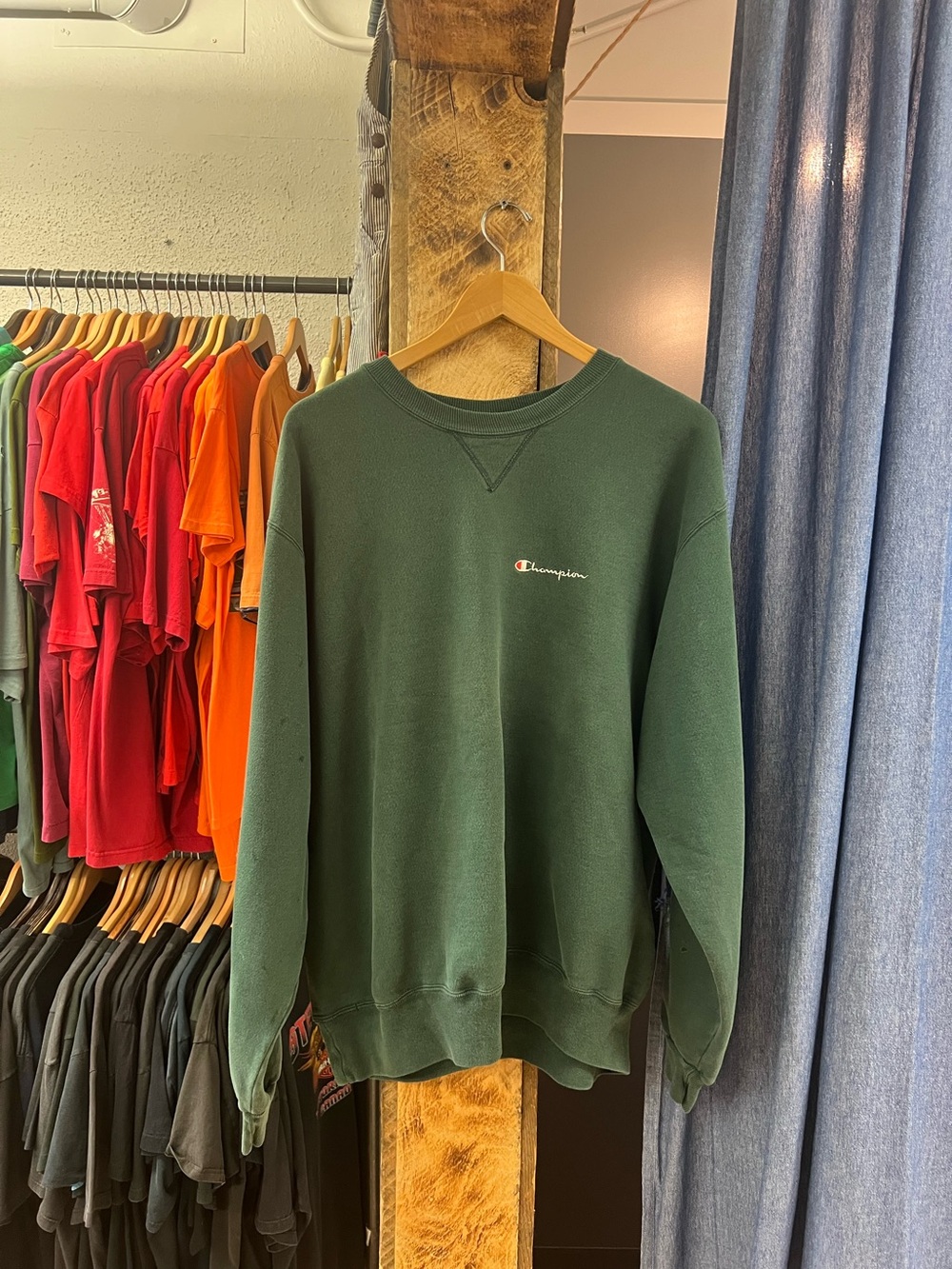 Vintage Champion Dark Green Crewneck